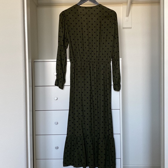 Zara olive green maxi dress - Picture 3 of 3